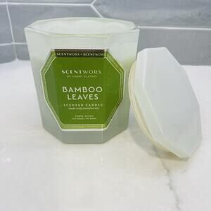SCENTWORX BY HARRY SLATKIN BAMBOO LEAVES SCENTED 14.5 OZ CANDLE Large Gift Jar